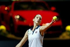 Karolín Plíšková na turnaji ve Stuttgartu 2018