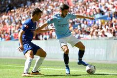 Community Shield 2018 - Bernardo Silva a Cesar Azpilicueta
