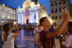 Dubrovník, Chorvatsko, turisté