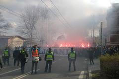 Fanoušci Baníku v Opavě