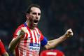La Liga 2018/19, Atlético Madrid - Bilbao: Domácí kapitán Diego Godín slaví rozhodující gól.