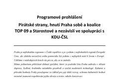 Koaliční program - Praha Sobě - 7. 11. 2018
