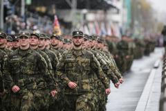 Vojenská přehlídka a pietní akt na Vítkově ke 100 letům Československa