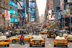 New York Manhattan doprava taxi 7. avenue