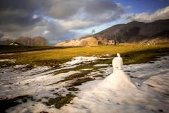 Obleva / Tání / Sníh / Počasí / Zahraničí / Sněhulák/ Ilustrační snímek