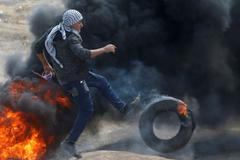 Protesty v Pásmu Gazy proti otevření amerického velvyslanectví v Jeruzalémě a k 70. výročí vzniku Izraele