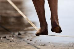 slackline provazochodec