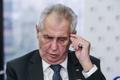 Miloš Zeman na tiskové konferenci v Německu