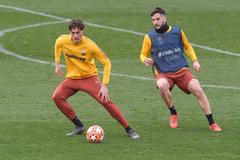 Patrik Schick před utkáním LM s Portem (2019)