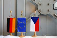 Německo Česko vlajka