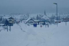 Boží Dar - sněhová kalamita