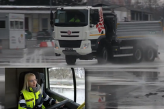 Dobrovolná hasička brilantně zvládla krizovou situaci za volantem Tatry