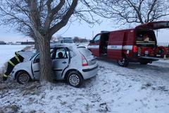 Ilustrační foto - sníh, doprava, nehoda