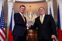 Tomáš Petříček s Mikem Pompeem