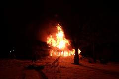 požár chalupa Velká Úpa