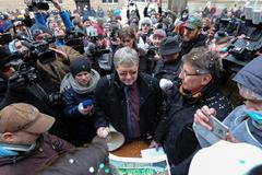 Vyklízení Sociálního centra Klinika v Praze, 10.1.2018