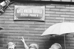 Havel Thatcherová Dubček náměstí Winstona Churchilla Praha 1990