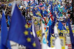 Brexit pochod británie protest