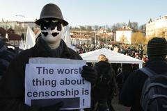 protest pirátské strany