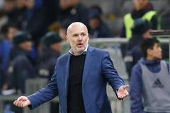 Trenér Kazachstánu Michal Bílek při zápase kvalifikace ME 2020 se Skotskem..