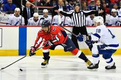 Ondřej Palát a Alexandr Ovečkin