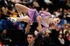 Hanna Abraževičová a Martin Bidař na MS 2019