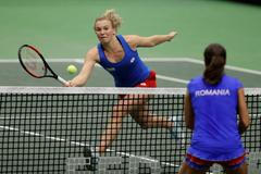 Barbora Krejčíková a Kateřina Siniaková v prvním kole Fed Cupu 2019