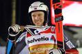 Henrik Kristoffersen po výhře na MS ve sjezdovém lyžování ve švédském Aare