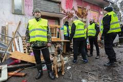 Vyklízení Sociálního centra Klinika v Praze, 10.1.2018