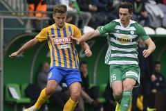 Tomáš Jursa a Kamil Vacek v zápase Opavy s Bohemians