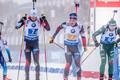 SP v biatlonu 2018/19, Oberhof, štafeta mužů: Tomáš Krupčík (vlevo) a Jakub Štvrtecký