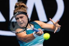 tenis, Australian Open 2019, Karolína Muchová v utkání 1. kola