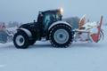 Středeční odklízení sněhu na silnici od hraničního přechodu na Božím Daru směrem na Klínovec