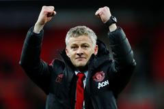 22. kolo Premier League 2018/19, Tottenham - Manchester United: Radost trenéra United Oleho Gunnara Solskjaera