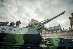Výstava vojenské techniky Armády České republiky na Hradčanském náměstí