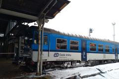 Vykolejený vlak v Liberci