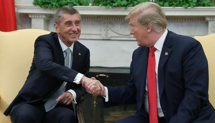 Babiš Trump Bílý dům