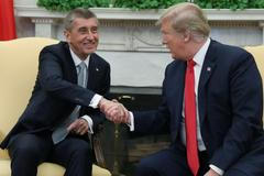 Babiš Trump Bílý dům