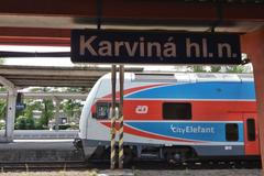 České dráhy, vlak, železnice, City Elefant, Karviná