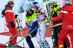 sjezdové lyžování, MS 2019 v Aare, Lindsey Vonnová po pádu v super-G