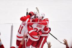 Filip Zadina se raduje ze své první branky v NHL