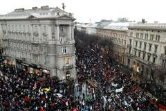Protesty v Budapešti