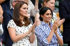 Celebrity na Wimbledonu 2018 (Kate a Meghan)