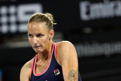 Karolína Plíšková na turnaji v Brisbane 2019