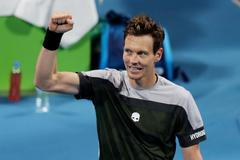 Tomáš Berdych na turnaji v Dauhá 2019