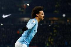 Manchester City se raduje z branky Leroye Saného