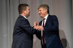 Jan Hamáček Roman Onderka na sjezdu ČSSD