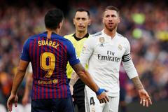 Sergio Ramos a Luis Suárez (Clásico)