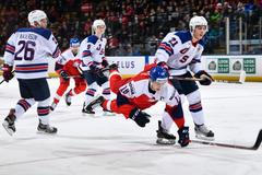 hokej, MS do 20 let 2018/2019, Česko - USA, kapitán Martin Nečas se v pozici letícího střelce neprosadil