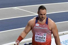 Koulař Tomáš Staněk na halovém mistrovství Evropy v Glasgow 2019